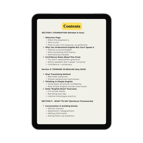 The English Speaking Confidence Guide