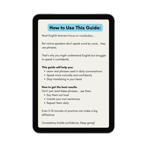Speak English Naturally: 100 Phrases You Need Daily